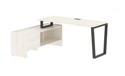 Стол с тумбой ЕДИС ЕВCТ 17614 Ясень Траун Мокко / EDIS EVCT