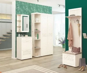 Зеркало с полками (лев/прав) Тиффани 47.17 Сосна Астрид Мелинга