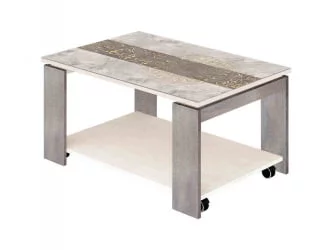 Стеклянный журнальный стол Агат 33.10 Кена-Фреска Невада