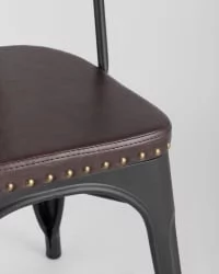 Стул TOLIX SOFT мягкий Черный матовый