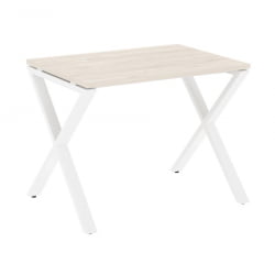 Стол рабочий LOFT VR.L-SRX-1.7 Металл белый Денвер светлый