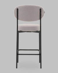 Стул полубарный Бриф DD ПБ букле светло-серый