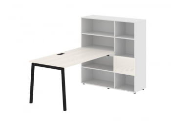 Рабочая станция EDIS ELRST 1215 Ясень Траун Черный Белый