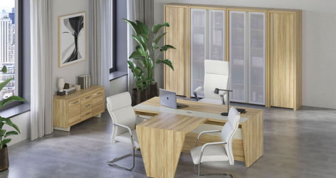 Шкаф высокий широкий (2 высоких фасада ЛДСП) Corner COR.ST-1.9 Гикори Песочный