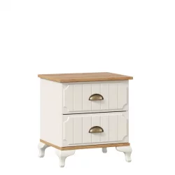 Тумба прикроватная Вилладжио ЛД 680.130.000 Алебастр/Дуб золотой