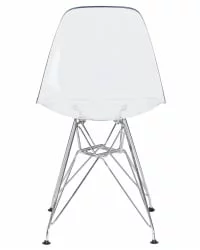 Стул обеденный DOBRIN DSR CASPER ножки хром Прозрачный