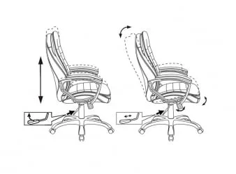 Кресло руководителя Бюрократ T-9950LT/Boroko-37
