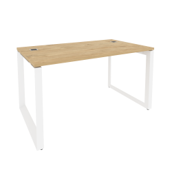 Стол рабочий руководителя на О-образном м/к ONIX O.MO-SRR-3.8 Тиквуд Светлый/Белый