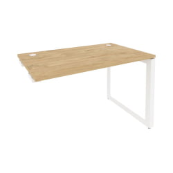Стол-приставка на О-образном м/к к опорным элементам ONIX O.MO-SPR-2.7 Тиквуд Светлый/Белый