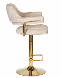 Стул барный DOBRIN CHARLY GOLD (бежевый твид (LEO26))