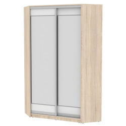 Шкаф-купе ЙА-230х1250-2(ДСС-Белый-Д2Д2) / YA-230х1250-2(ДСС-Белый-D2D2)