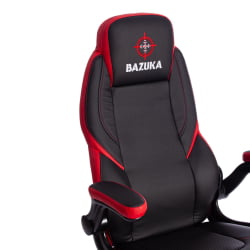 Кресло BAZUKA кож/зам, черный/красный, 36-6/36-6/06/36-161