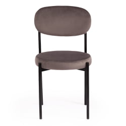 Стул REVO (mod. 7033) ткань/металл, 47х54х82 см, высота до сиденья 47 см, темно-серый barkhat 14/черный