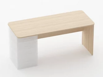 Стол прямой под встроенную тумбу Glassy 1.101.16Л Туя