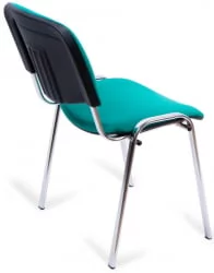 Стул ЗП_УП_ЕЧаир Рио ИЗО хром ткань зеленая 550731 / ZP_UP_EChair Rio