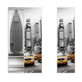 Шкаф со встроенной гладильной доской Iron Box Print (правый) Венге