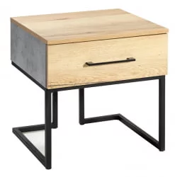Тумба прикроватная Loft Дуб натур/Бетон