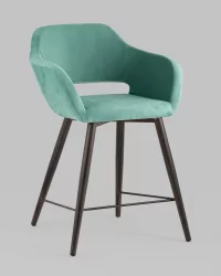 Стул полубарный Саймон ПЛ велюр Морской