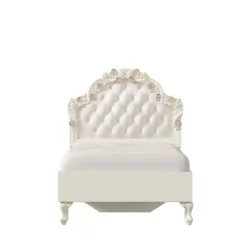 Кровать односпальная 900 Луиза ЛД 665.260.000.001 Алебастр Шампань