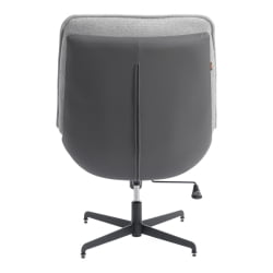 Кресло лаунж Cosmo велюр/букле/экокожа, VT shape silver/графит