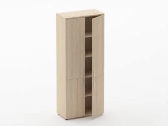 Шкаф высокий закрытый Глассй 6.19.131 Орех / Glassy