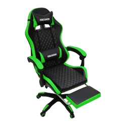 Кресло 892-1 цвет черный/зеленый с массажем 892-1-black-green-mass