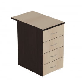 Тумба приставная с замком Р.Т-4.2 ЗЦ Венге Дуб Молочный