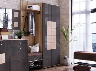 Зеркало горизонтальное Фиджи ЛД 659.420.000 Антрацит глянец