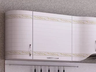 Шкаф кухонный окончание 320 радиусный Анастасия ЛД 017.321.000 Белый