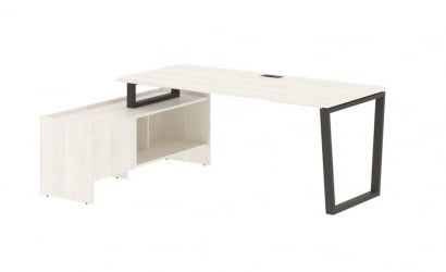 Стол с тумбой ЕДИС ЕВCТ 19814 Ясень Траун Мокко / EDIS EVCT