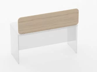 Экран разделительный прямой Glassy 5.14.14 Бук светлый