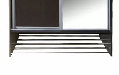 Шкаф-купе коричневый Ольга 10 Ясень шимо светлый Венге