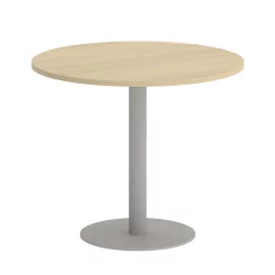 Стол журнальный круглый HOME OFFICE VR.SP-5-90.1 Акация Лорка/Серый металл