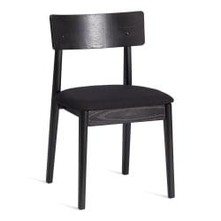 Стул ТХОР дерево вяз/ткань лен, черный/черный лен, 50х48х81,5 см / THOR