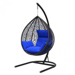 Кресло подвесное Бороло brown Синий
