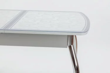 Стол обеденный Чикаго КЗ(6191) серый,завитки серые