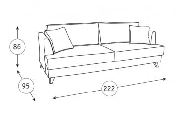 Диван-кровать Дамаск ТД 214. Лаундж 5 Бежевый/ Фибра 2378/4 Зигзаг