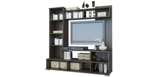 Современная стенка в гостиную Лима Венге Дуб