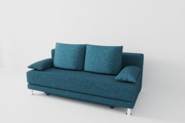 Диван Стандарт (Berhouse) Цвет фасада: Азур; Тип: Прямой; Материал фасада: Рогожка