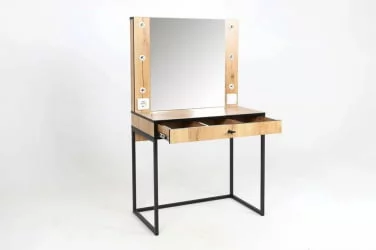 Трюмо Берген 2 Дуб Крафт Золотой Черный