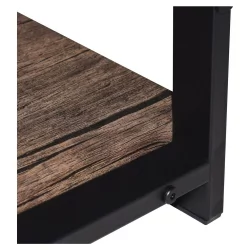 Стол на металлокаркасе BRABIX LOFT CD-006 Мореный дуб