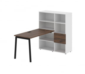 Рабочая станция EDIS ELRST 1113 Дуб Денвер темный Черный Белый