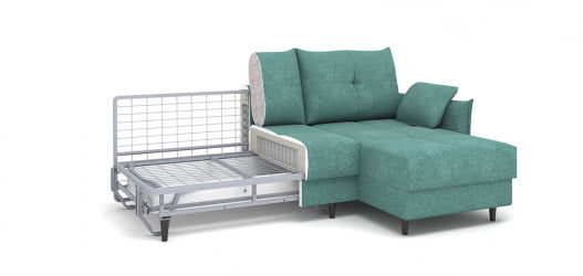 Диван Каролина  угловой универсальный ткань Lamb slate (1600*2260*930) Синий, 2106399/51841/7