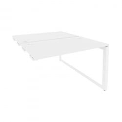 Стол-приставка двойной на О-образном м/к к опорым элем. ONIX O.MO-D.SPR-2.7 Белый Бриллиант