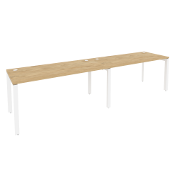 Рабочая станция на П-образном м/к ONIX O.MP-RS-2.4.7 Тиквуд Светлый/Белый