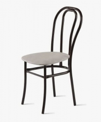 Стул Венский 400х490 мм Светло-серый/Металл Коричневый