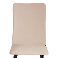 Стул обеденный La Rousse NEW, велюр, бежевый/черный, 7, 45x55x93 см