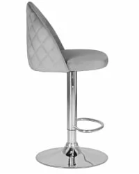 Стул барный DOBRIN MILANA Серый велюр MJ9-75