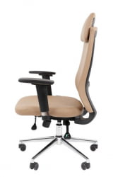 Офисное кресло CХАИРМАН 500 ЛЮКС (ЛУКС) ЭКО экокожа Бежевый / CHAIRMAN (LUX)