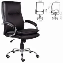 Кресло офисное БРАБИКС ПРЕМИУМ Куба ЕКС-542 Черный / BRABIX PREMIUM Cuba EX-542